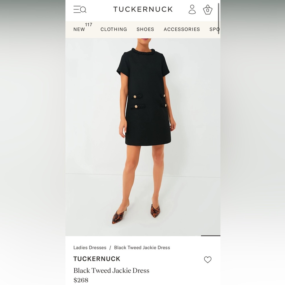 TUCKERNUCK Black Tweed Jackie Dress